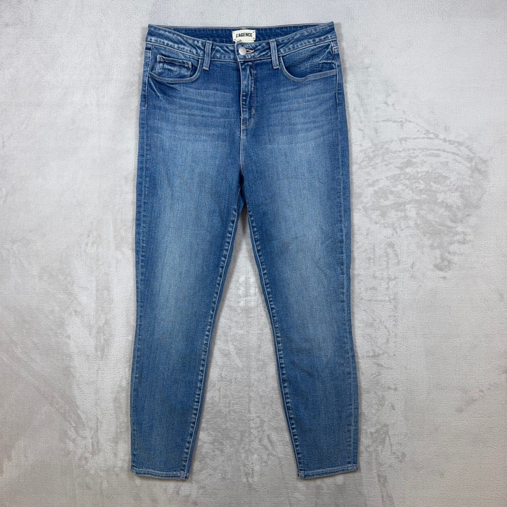 L'AGENCE Margot Skinny Jeans Womens 29 Blue Silverlake High Rise Denim